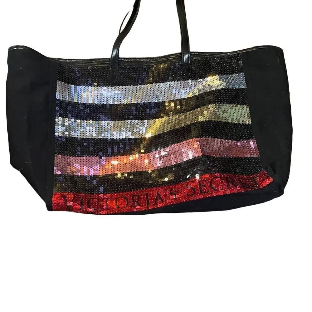Victoria’s Secret multicolor sequin tote‎